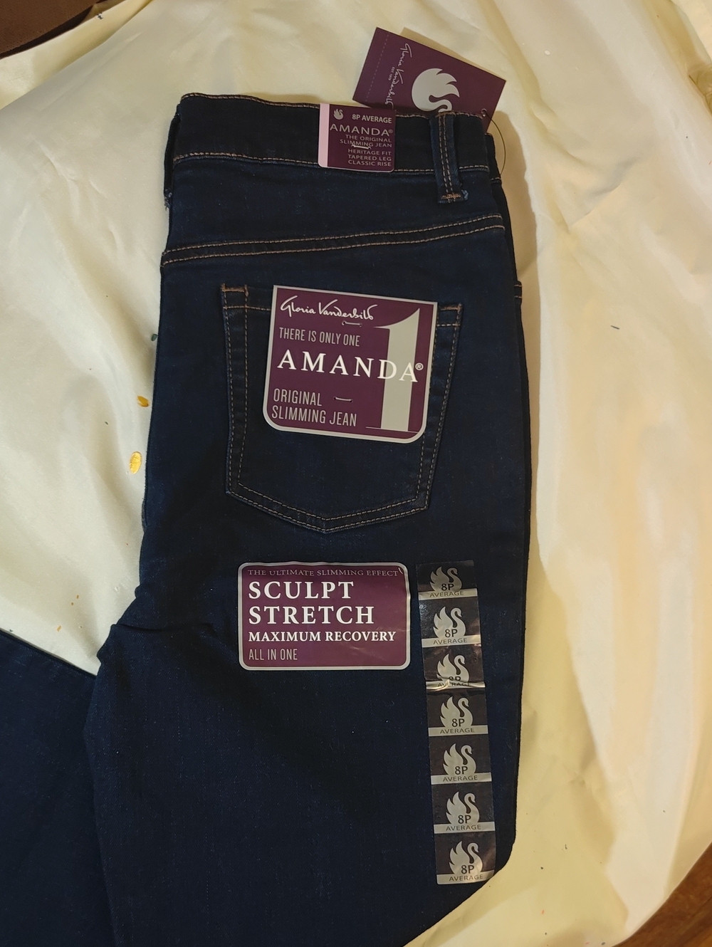 Gloria Vanderbilt Amanda Slimming Jeans - Dark Indigo
